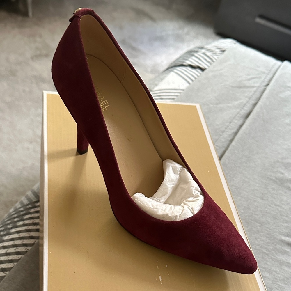 Michael Kors Deep Red Suede Heels